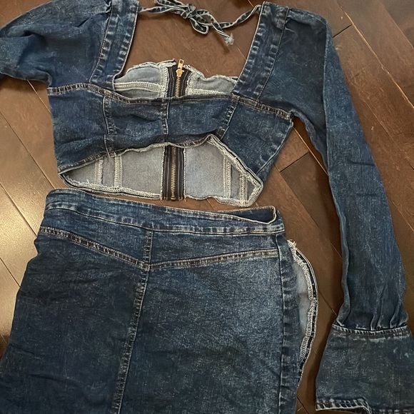 DENIM 2PC DRESS - Picture 10 of 10